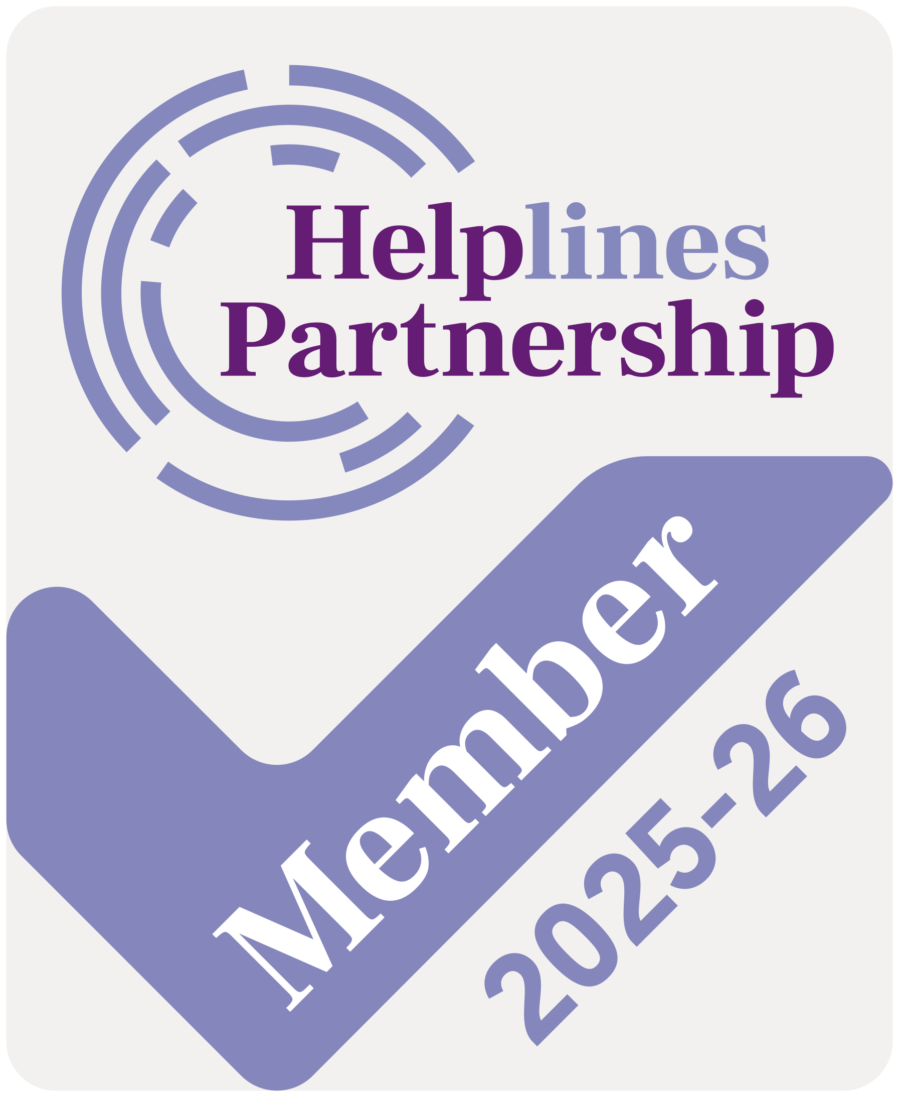 Helpline partnerships member Helpline partnerships member
